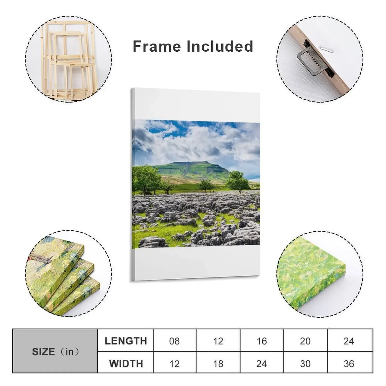 Печать на холсте &quotIngleborough mountain from Souther Scales&quot