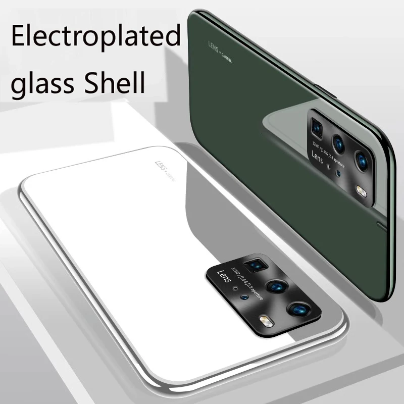

Lens Protection Plating Thin Case For Huawei P50 Pro P60 Pro Glass Lens Slim Electroplated Cover