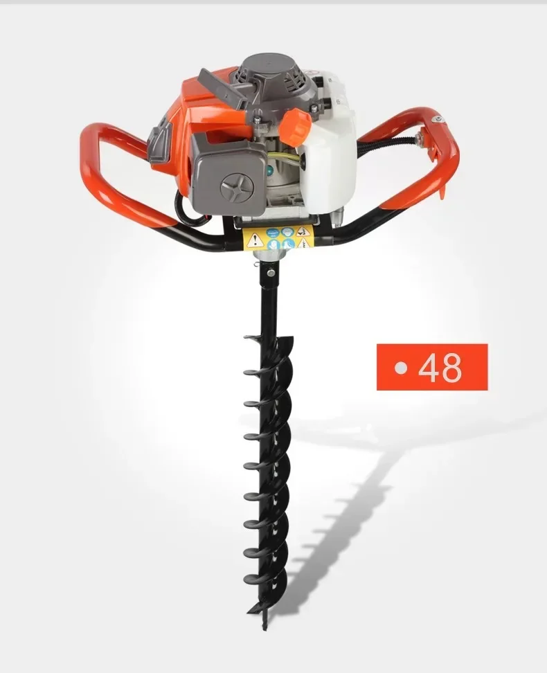 Экскаватор 48 с квадратной рамой культиватор для наземного сверления 63CC земляная