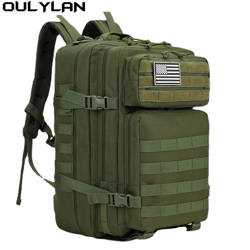 

Oulylan Outdoor Tactical Attack Backpack Travel Bag Men Trekking Mountaineering Camping Camo Sports Rucksack Large Capacity 45L