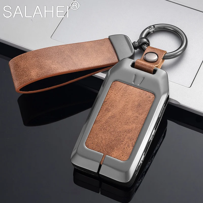 

Zinc Alloy Leather Car Key Case Cover For Volvo S60 S80 S90 XC40 V60 V90 XC60 XC70 S60L S80L V40 XC90 Keychain Auto Accessories