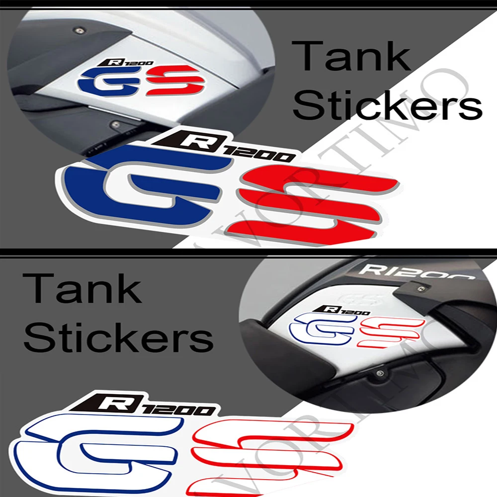 

2004 2005 2006 2007 2008 2009 2010 2011 2012 2013 Tank Pad Grips Gas Fuel Oil Kit Knee Stickers For BMW R1200GS R 1200 GS GSA