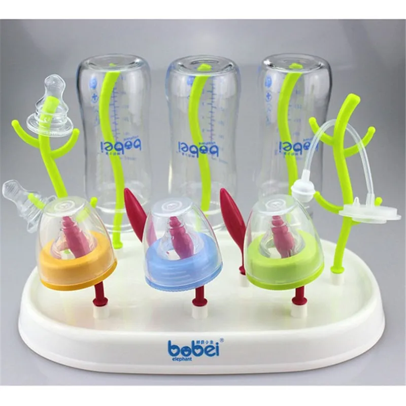 

Kids Bottle Drying Rack Kids Bottle Cleaning Dryer Drainer Storage Rack For Babies Bottles Removable High Quality Safety