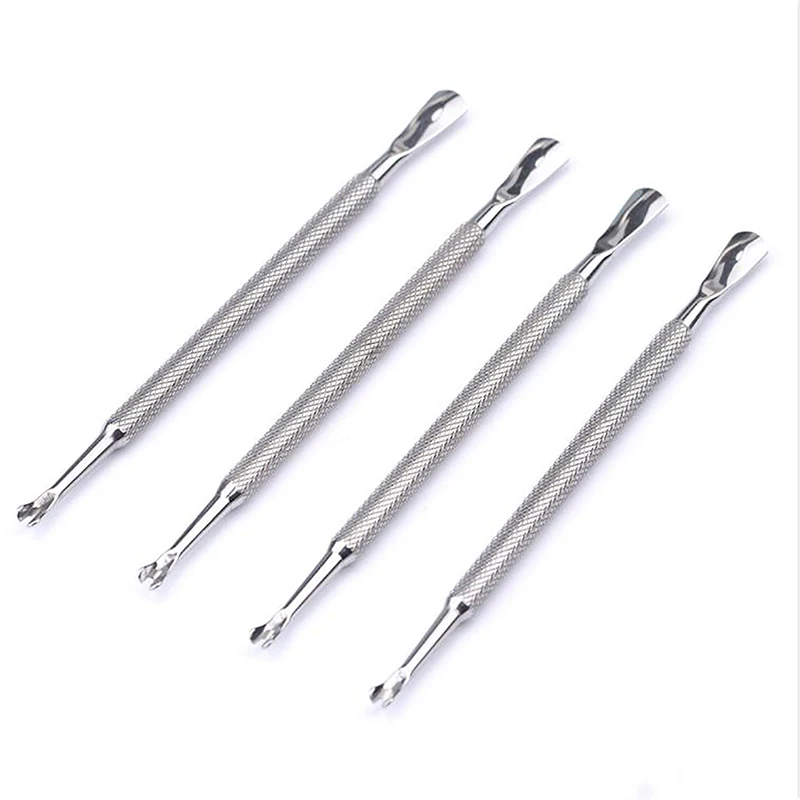 Средство для удаления омертвевшей кожи, вилка для ногтевого дизайна, средство для удаления кутикулы из нержавеющей стали, для педикюра, инструменты для ухода за ногтями, инструменты для педикюра