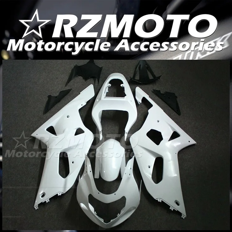 

4 подарка, новый комплект обтекателей для мотоцикла из АБС-пластика, подходит для Suzuki GSX-R 600 750 K1 2001 2002 01 02 03, комплект обтекателей белого и ярко...