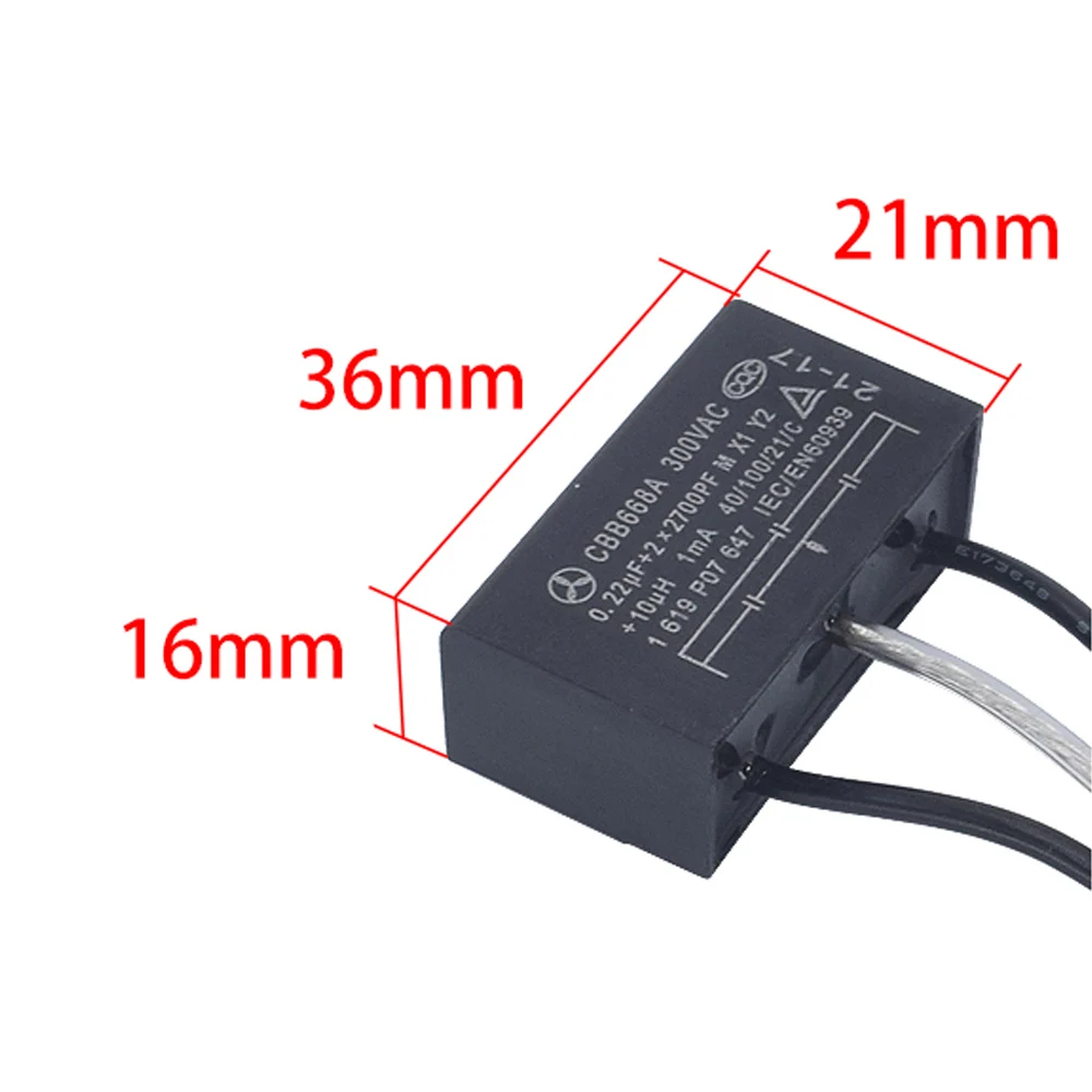 1619P07647 CBB668A 300VAC конденсатор угловой шлифовальной машины для BOSCH GWS6-100/6-125 TWS6600/6700