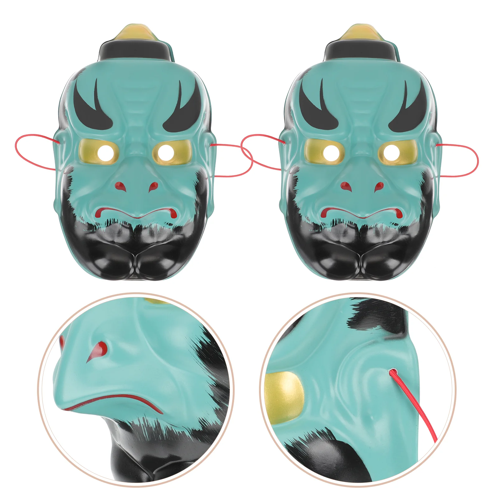 2 шт. маска на Хэллоуин маскарад декор ужасов реквизит для косплея пластик