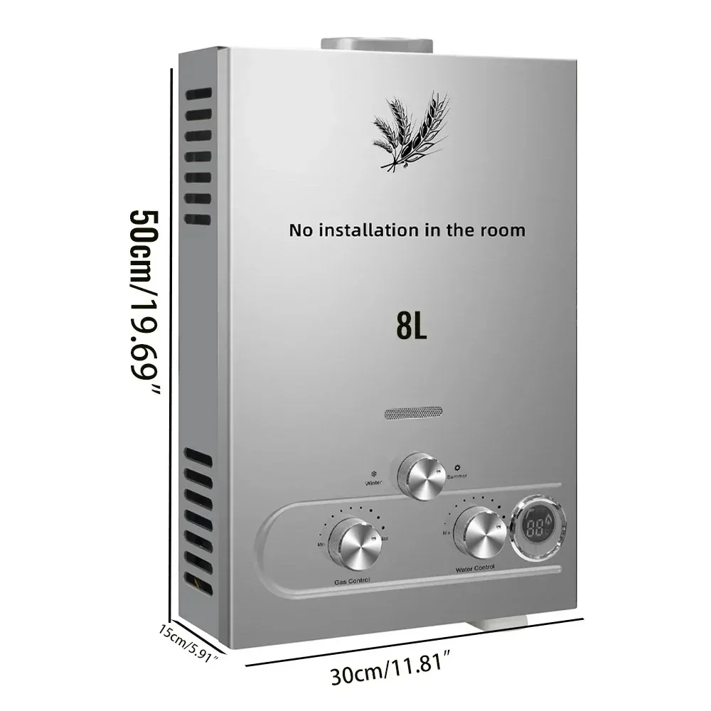 

VEVOR Портативный газовой водонагреватель 6L-18L