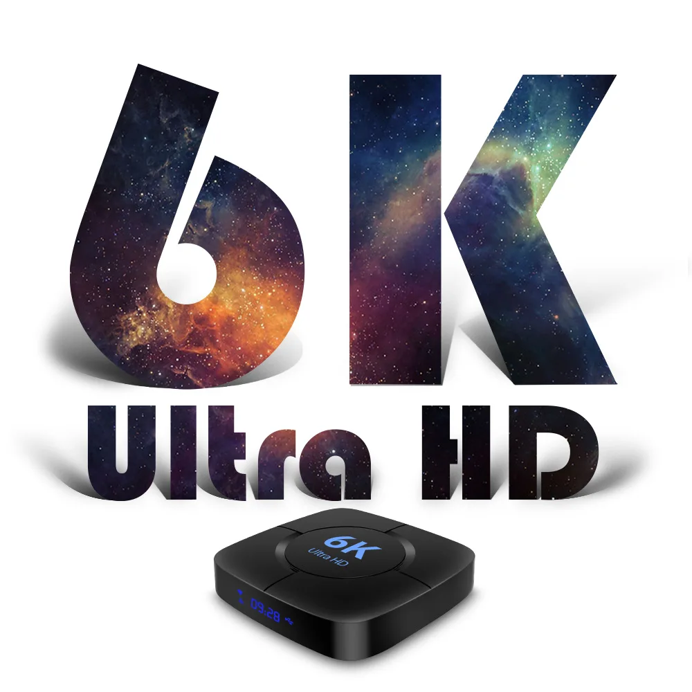 ТВ-приставка Woopker 6K Android 10 0 голосовое управление 2 4/5 8 ГГц Wifi 3D Ultra HD медиаплеер 4 Гб