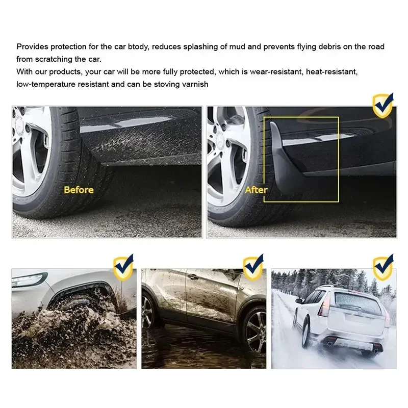 Брызговики для VW Volkswagen Tiguan X 2021-2023 колеса брызговики автомобильные аксессуары