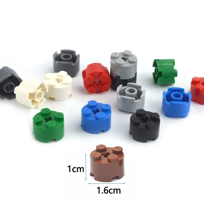 

MOC Round Bricks 2x2 Brick Compatible Assembles Particles 6143 3941 For Building Blocks Parts DIY Educational Creative gift Toys