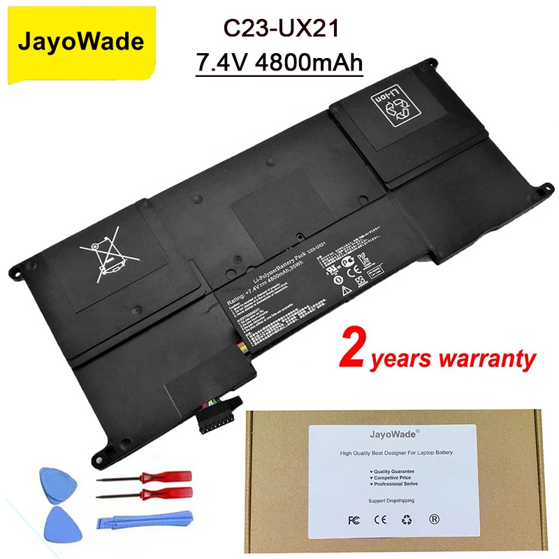 JayoWade C23-UX21 C23 UX21 Аккумулятор для ноутбука Asus Zenbook UX21 UX21A UX21E серия Ultrabook 7,4 V 4800mAh