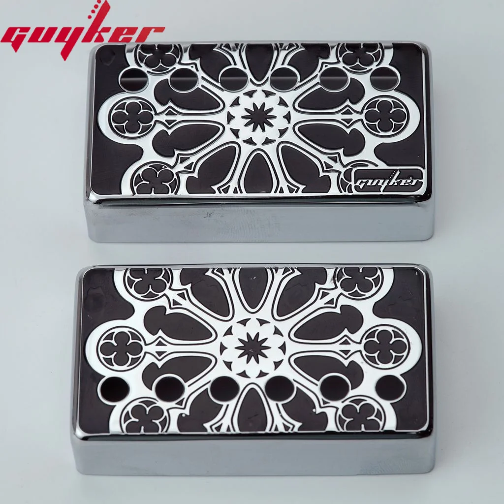 Крышка звукоснимателя Guyker Humbucker 50 мм и 52 интервал полюса мельхикеровая рамка