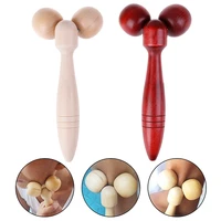 wooden eye face roller health care massager primary wood color relaxing neck chin slimming face lift massage tool high quality