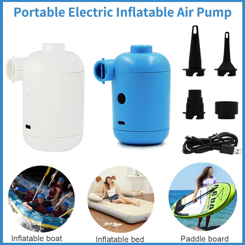 

Outdoor Mini Air Pump Camping Portable DC 5V USB Charging Electric Inflator for Mattress Mat Swimming Ring Inflatable Boat