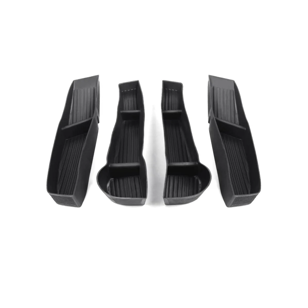 

Door Tray Organizer for 2021-2023 Tesla Model Y Accessories Car Front and Rear Door Side Storage Box TPE Black
