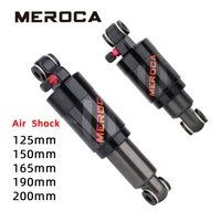 meroca bicycle air rear shock absorber 125mm150mm165mm190mm200mm alloy mtb scooter folding bike rear shock cycling parts
