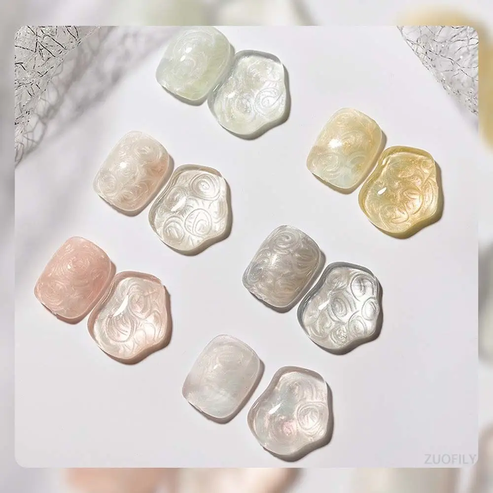 Гель-лак для ногтей полуперманентный фотолак 5 мл жемчужная оболочка дизайн