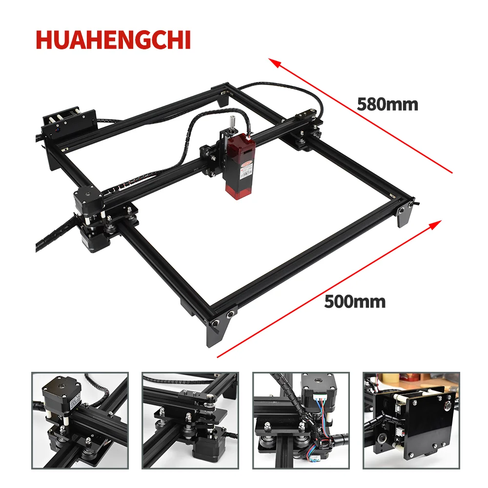 Лазерная гравировка резка маркировочная машина с 32-битной материнской платой DIY