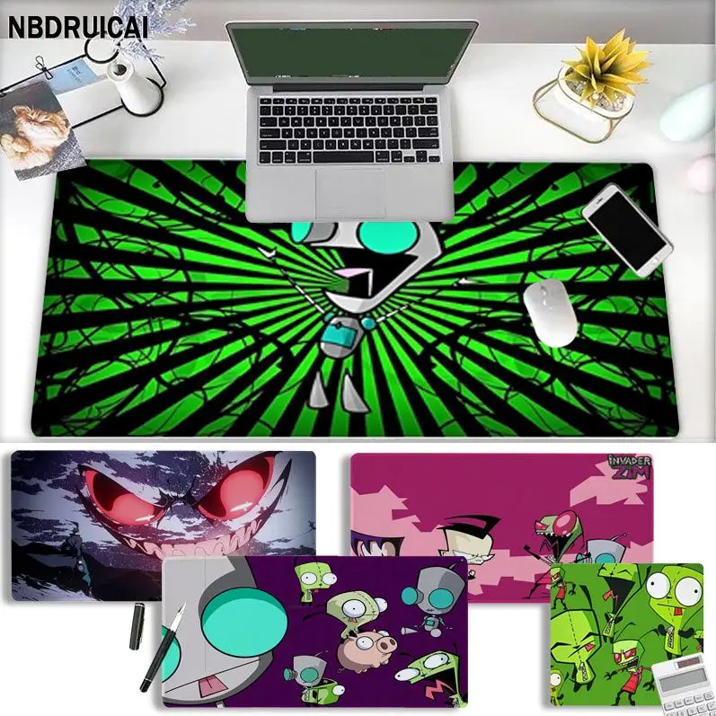 

Invader Zim Cute Top Quality Natural Rubber Gaming Mousepad Desk Mat Size For CSGO Game Player Desktop PC Computer Laptop