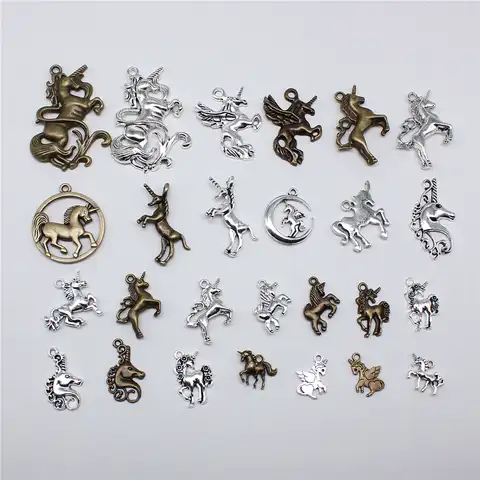 10 pcs., Suspens in the form of a horse, unicorn