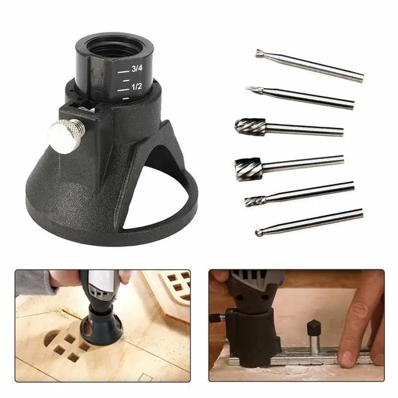 

1PC Electric Grinding Locator For Dremel Rotary Accessories Polishing Cut Guide Attachment Drill's Dedicated Fixed Base Holder