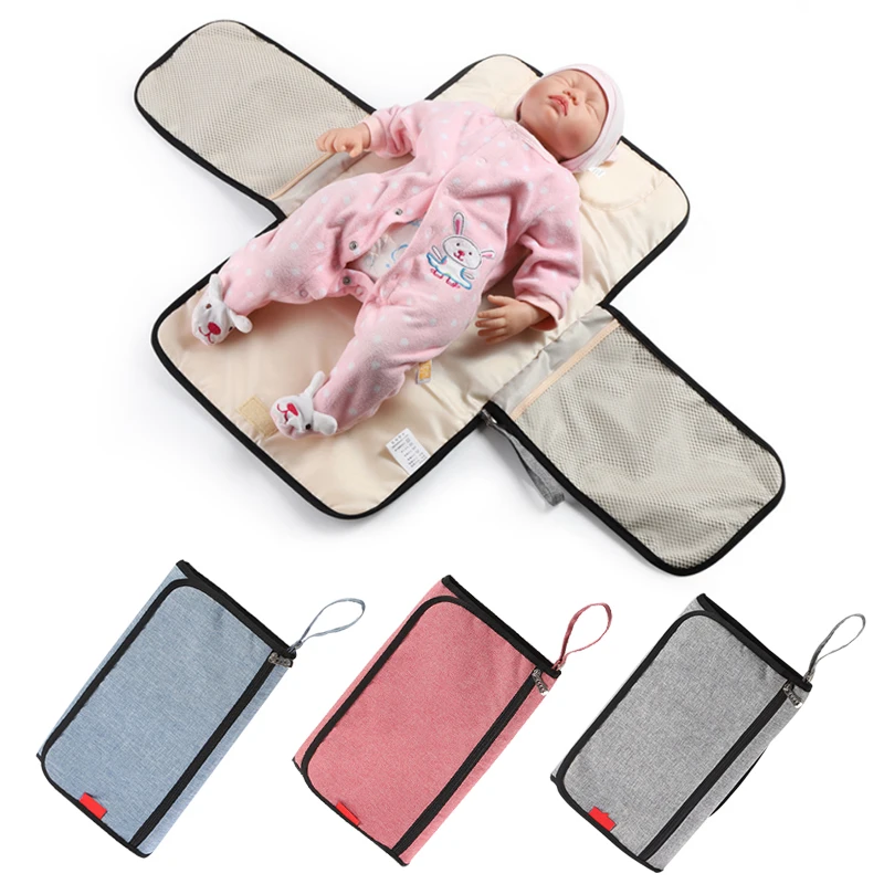 Bag Pad Waterproof Multi Function Portable Multifunction Diaper Changing Baby Mom Clean Hand Folding Mat Infant Care Products enlarge