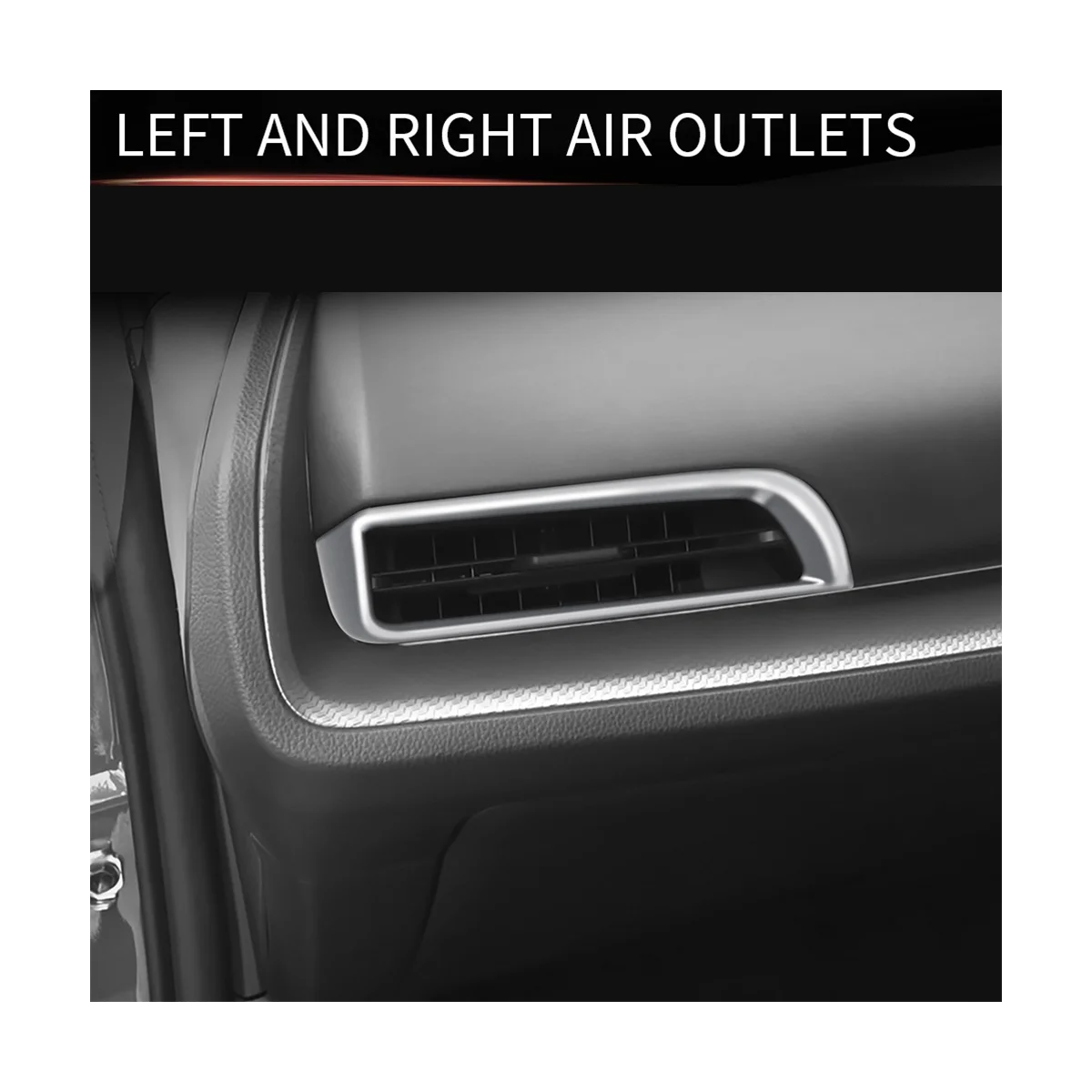 Автомобильная Серебристая консоль кондиционера решетчатая рамка для Toyota Prius 60