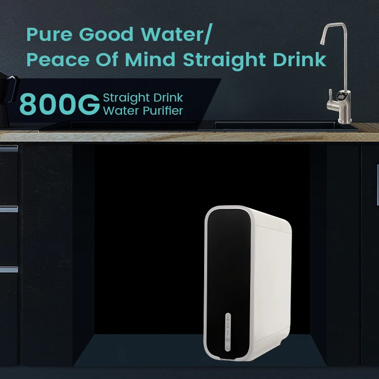 Оптовая продажа фильтр для воды 800GPD под раковину прямой питьевой тип система