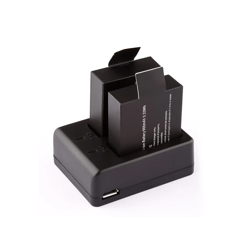 Фото Новое зарядное устройство SJCAM sj4000 3.7V 900mAh с двумя портами для аккумуляторов eken H9 GIT-LB101 GIT BATTERY, совместимое с аккумуляторами sj5000, sj6000, SJ7000, SJ8000, SJ9000 №5