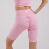 yoga pants shorts five point pants without embarrassment line fitness pants high waist peach hips tight yoga gym clothing
