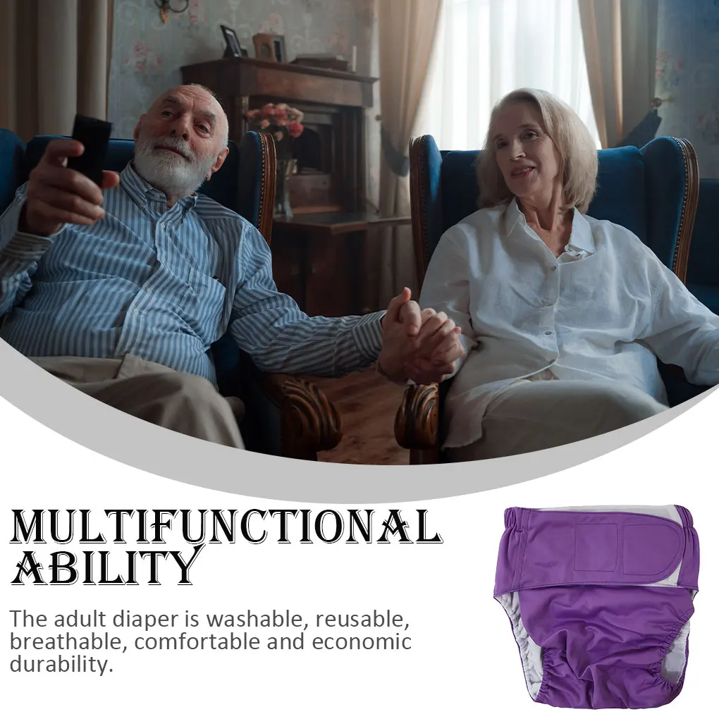 

Reusable Adult Diaper for Elderly and Disabled People Large Nappy Pants Breathable Hygiene Incontinence Underwear