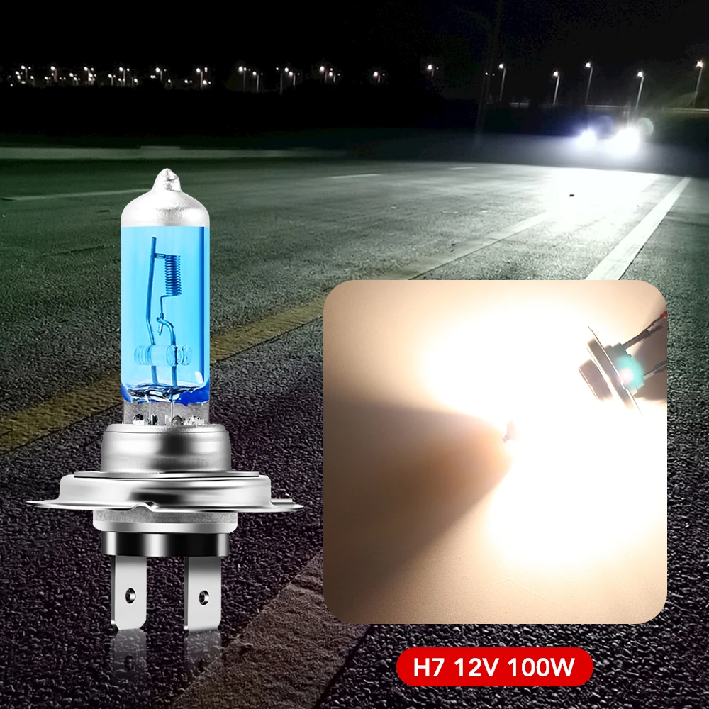 Супер яркие белые Противотуманные фары H7 галогенная лампа для KIA RIO Ford Focus Hyundai IX35
