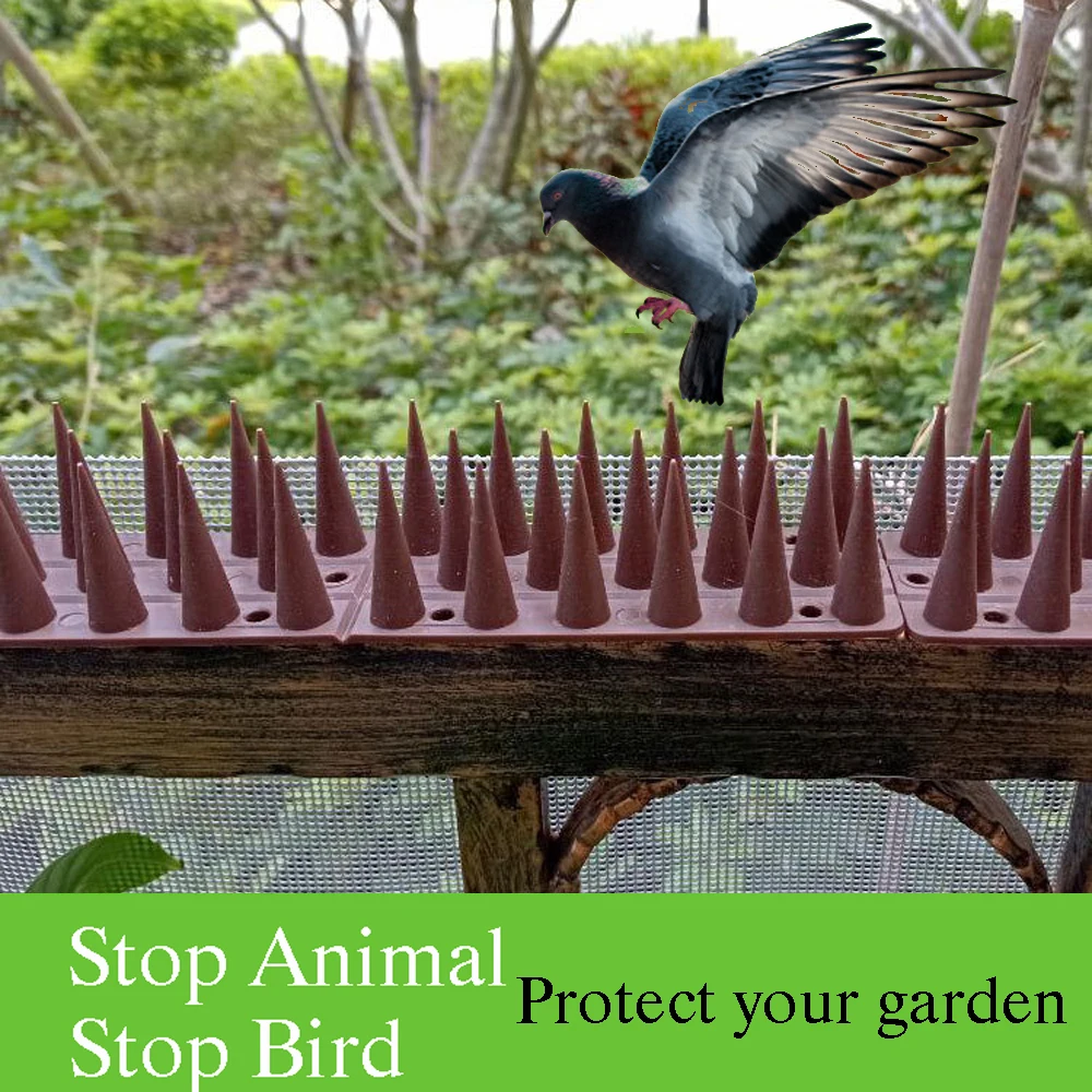 

Anti bird stinger board, plastic anti cat thorn, garden wall and railing anti climbing nail board, Invasive animals repellent,