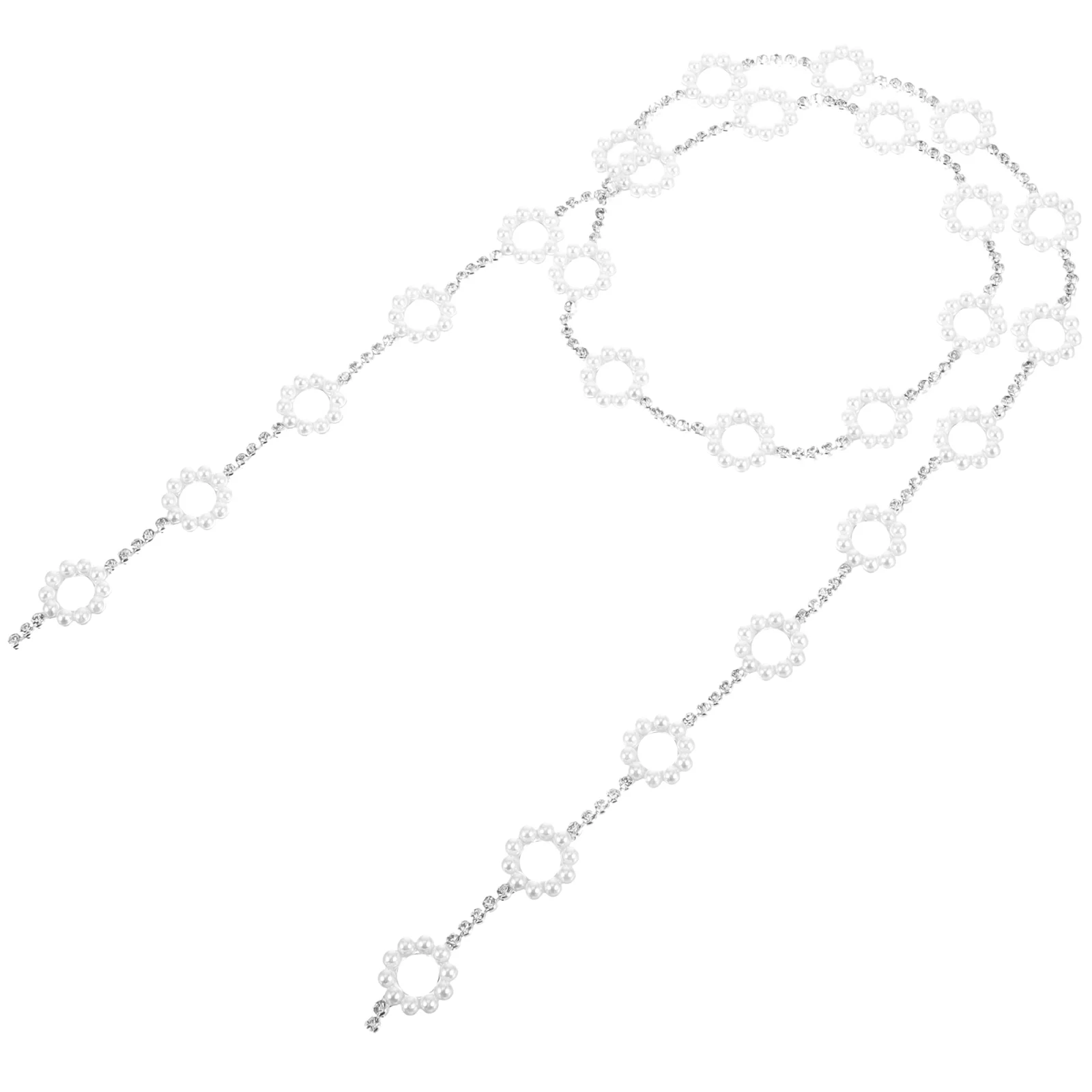 

1 String Pearl Rhinestone Trim Delicate DIY Clothes Trim Clothing Embellishment Rhinestone Pearl Chain
