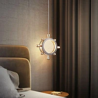 new modern minimalist creative lucky rudder crystal chandelier bedroom living room home decoration background wall led