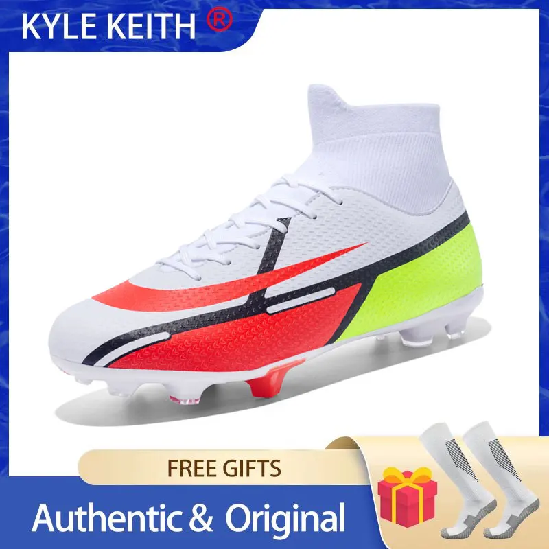Plus Size 35-45 Original Turf Soccer Shoes Men AG Football Boots Kids Boys Girls Soccer Cleats Chuteira Campo Sneakers