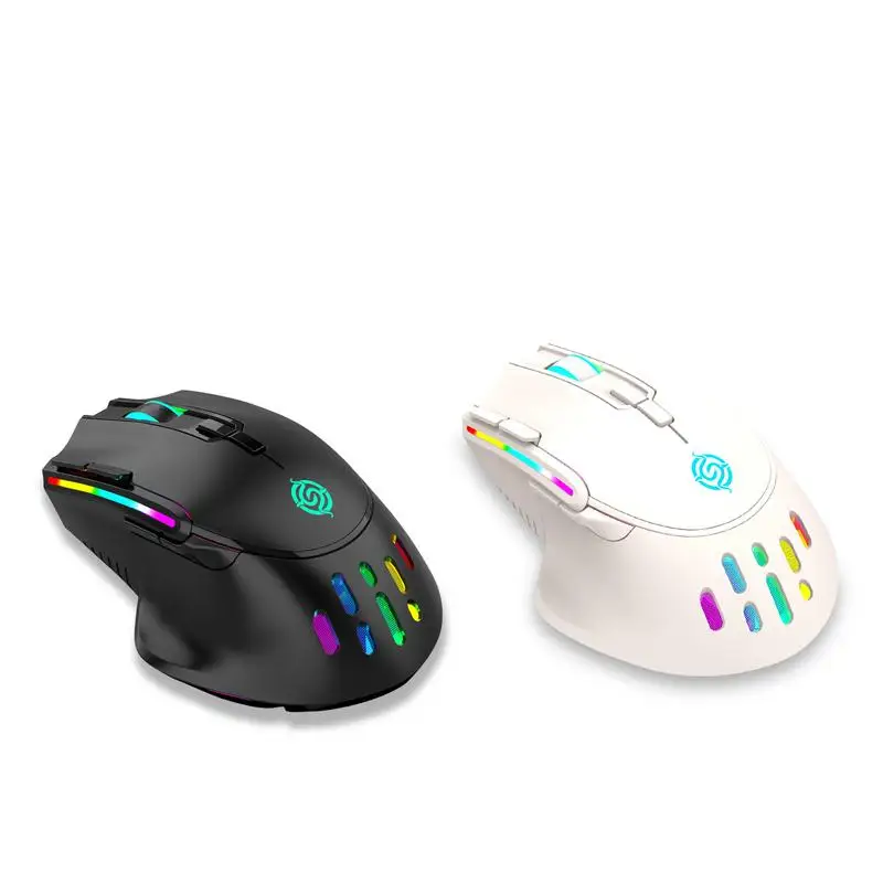 

BM520 Adjustable RGB WirelessMouse with 6 RGB Backlights 3 Adjustable DPI Levels High-Speed Movement RGB Wireless Mouses