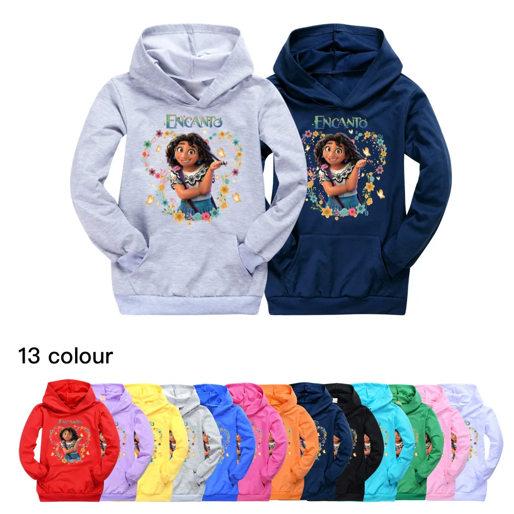 

Disney Princess Encanto Hoodie Tops Pullover Boys Sweatshirt Harajuku Streetwear Fashion Toddler Girls Outfits For Teens Gift