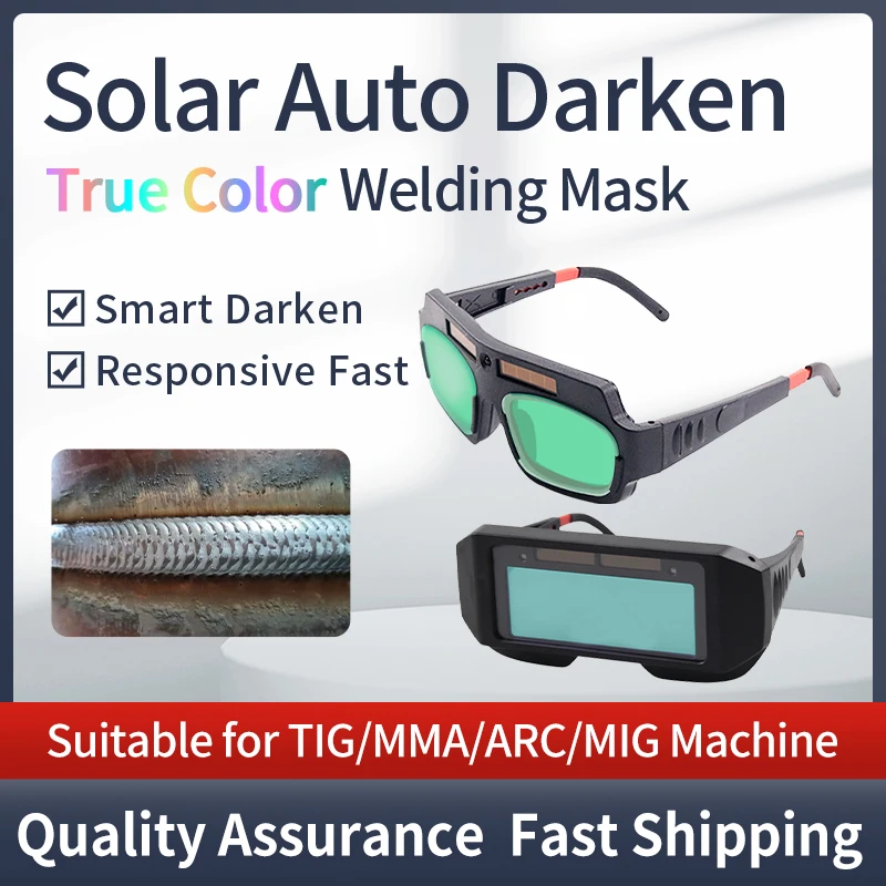 Máscara de Soldadura Solar con oscurecimiento automático, casco de soldadura con ojos, gafas de soldador, máquina de soldadura de arco para casco de protección/Equipo