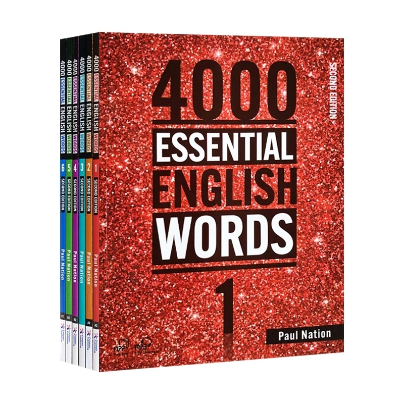 New 6 Books/Set 4000 Essential English Words Level 1-6 IELTS SAT Core Words English Vocabulary Book