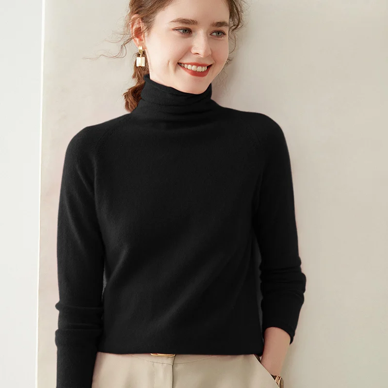 Осенне-зимняя одежда кашемировый женский свитер повседневная водолазка с