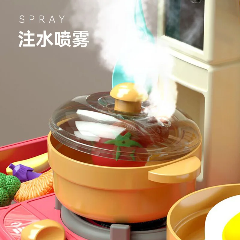 Pаспродажа Детский кухонный игрушечный набор, миниатюрная имитация кухонной утвари для девочек, для домашнего приготовления пищи, для детей 3 лет, 4 мал...