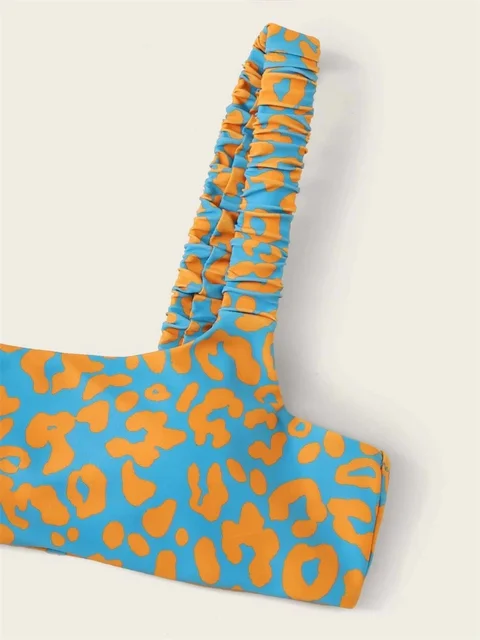 Micro Bikini Orange Leopard Swimwear 4