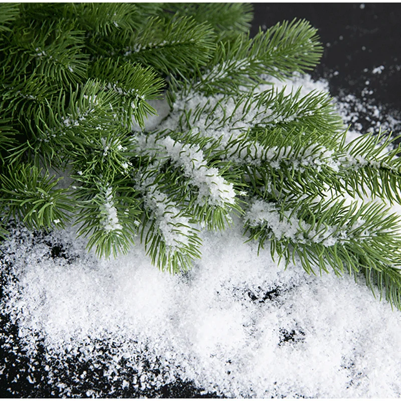 Белые рождественские украшения искусственный снег для рукоделия украшение в