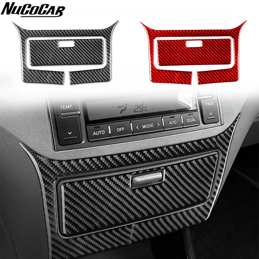 Фото Для Hyundai Azera Grandeur TG 2006-2011: накладка на центральную консоль из углеродного волокна, аксессуары для автомобиля, декоративные наклейки для интерьера №1