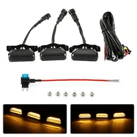 front grille bumper grill amber led lights for toyota tundra trd offroad 2020 2021 car exterior decorative lights