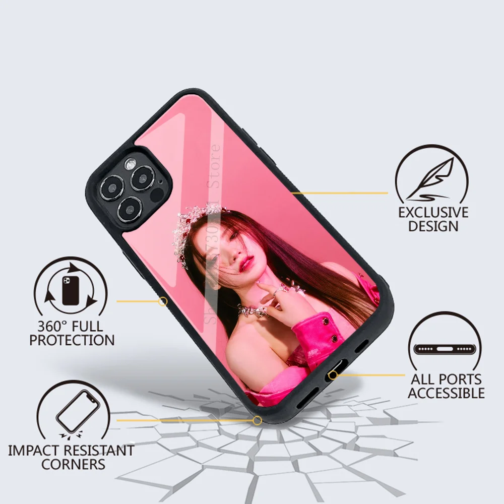 Чехол для телефона KPOP (G)I-DLE-Yeh Shu-Hua с сильным магнитом iPhone 15 14 13 Pro Max 11 12 мини-зеркало