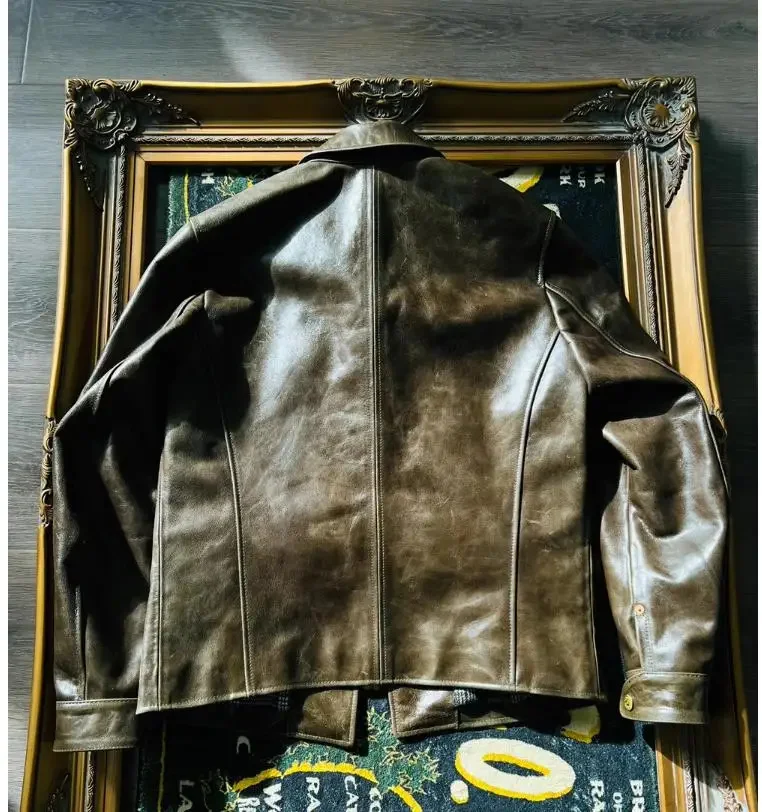 Магазин высшего качества мужское пальто из натуральной кожи. Оптовая продажа