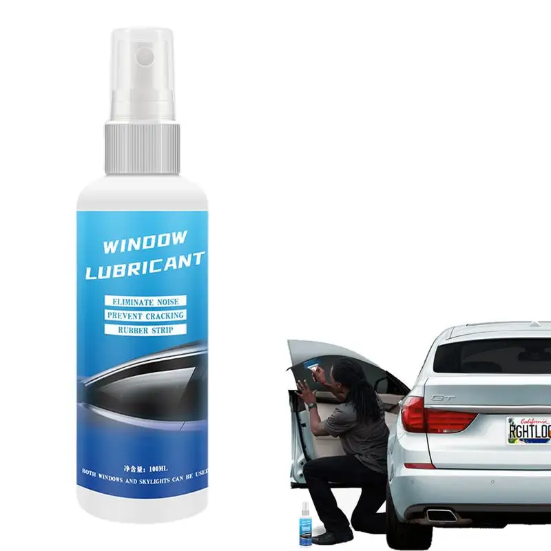 

Silicone Spray Lubricant 100ML Car Door Glass Lift Rubber Softening Agent Multi Surface Silicone Lubricant For Delaying Aging